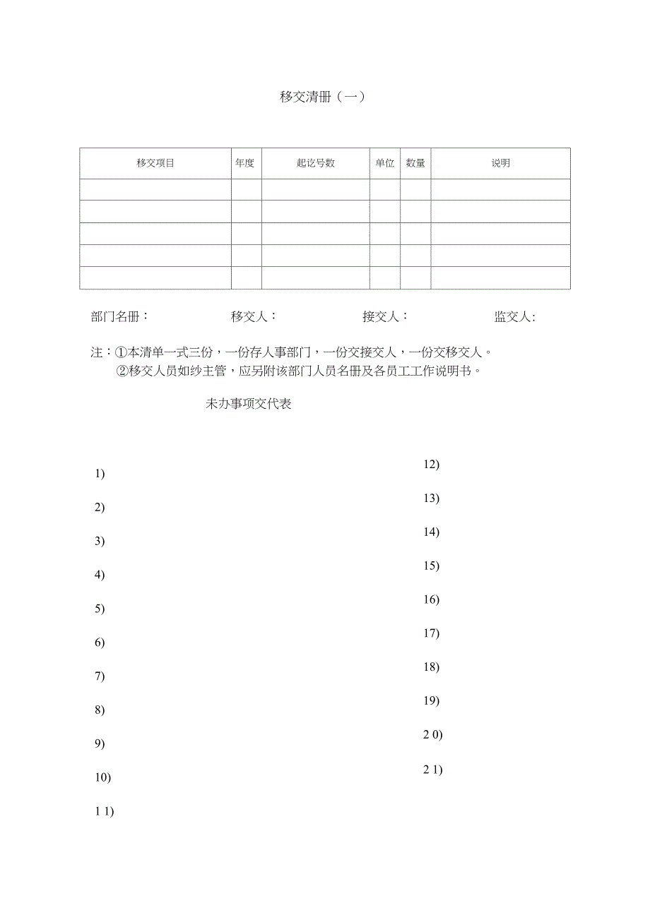 移交清册(一)(2)_第1页