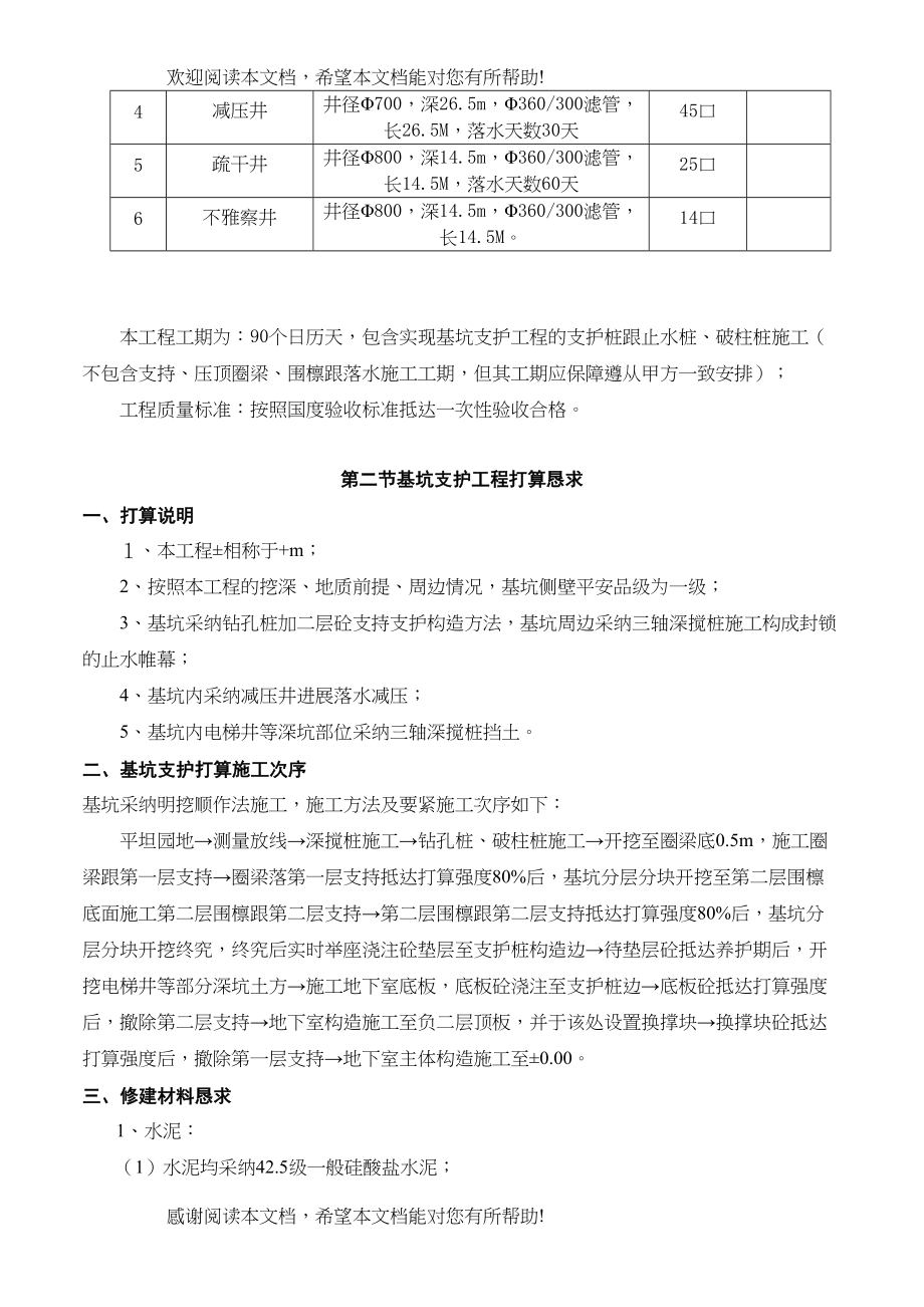 2022年建筑行业商务中心基坑施工组织设计_第5页