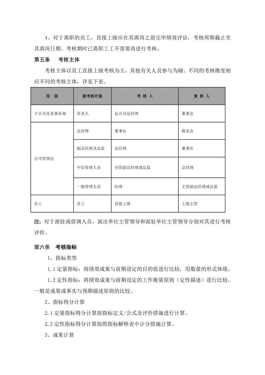 公司绩效管理制度_第5页