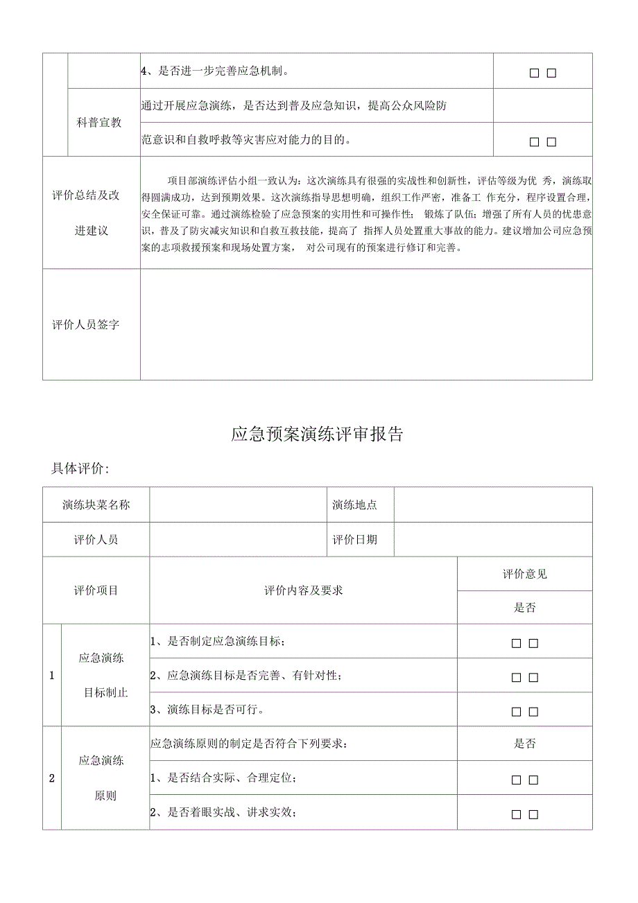 应急预案演练评审报告_第2页