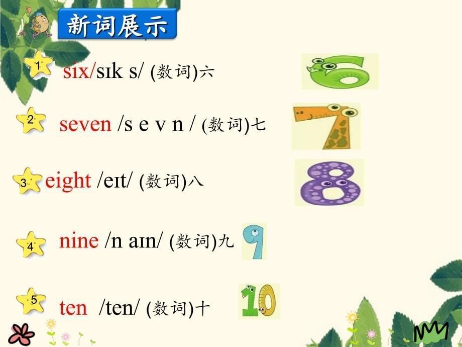 三年级英语上册Unit1SchoolandNumbersLesson6Numbers610课件冀教版三起冀教版小学三年级上册英语课件_第5页