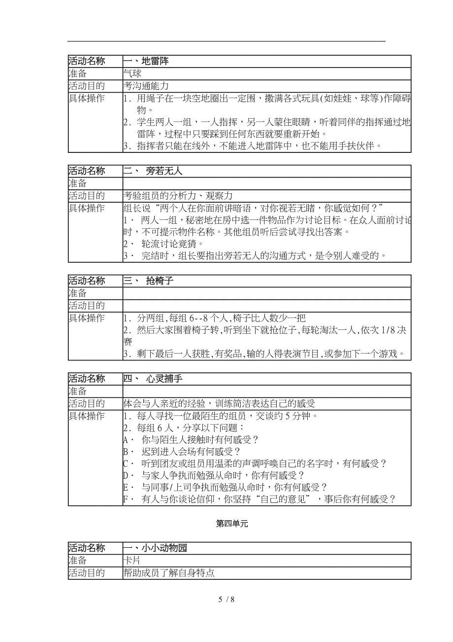 人际关系团体辅导方案_第5页