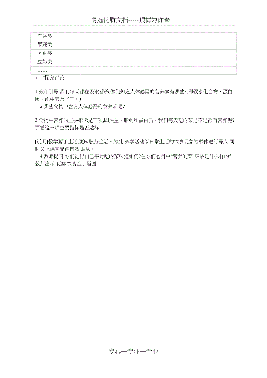 综合实践《设计一周营养食谱》(共6页)_第2页