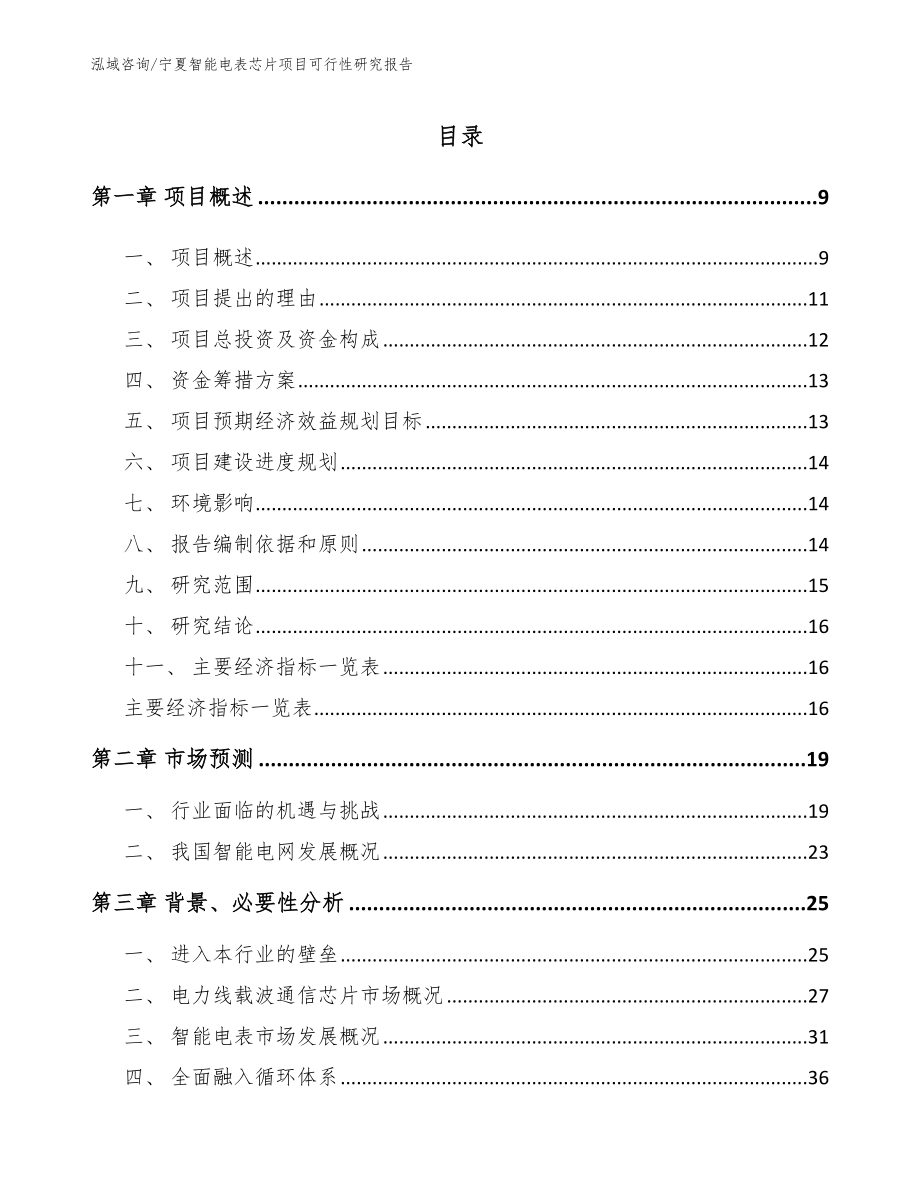 宁夏智能电表芯片项目可行性研究报告参考模板_第2页