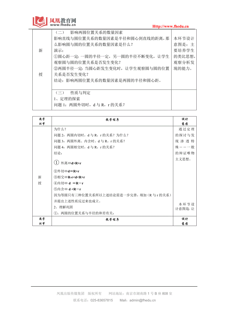 圆与圆的位置关系说课稿_第4页