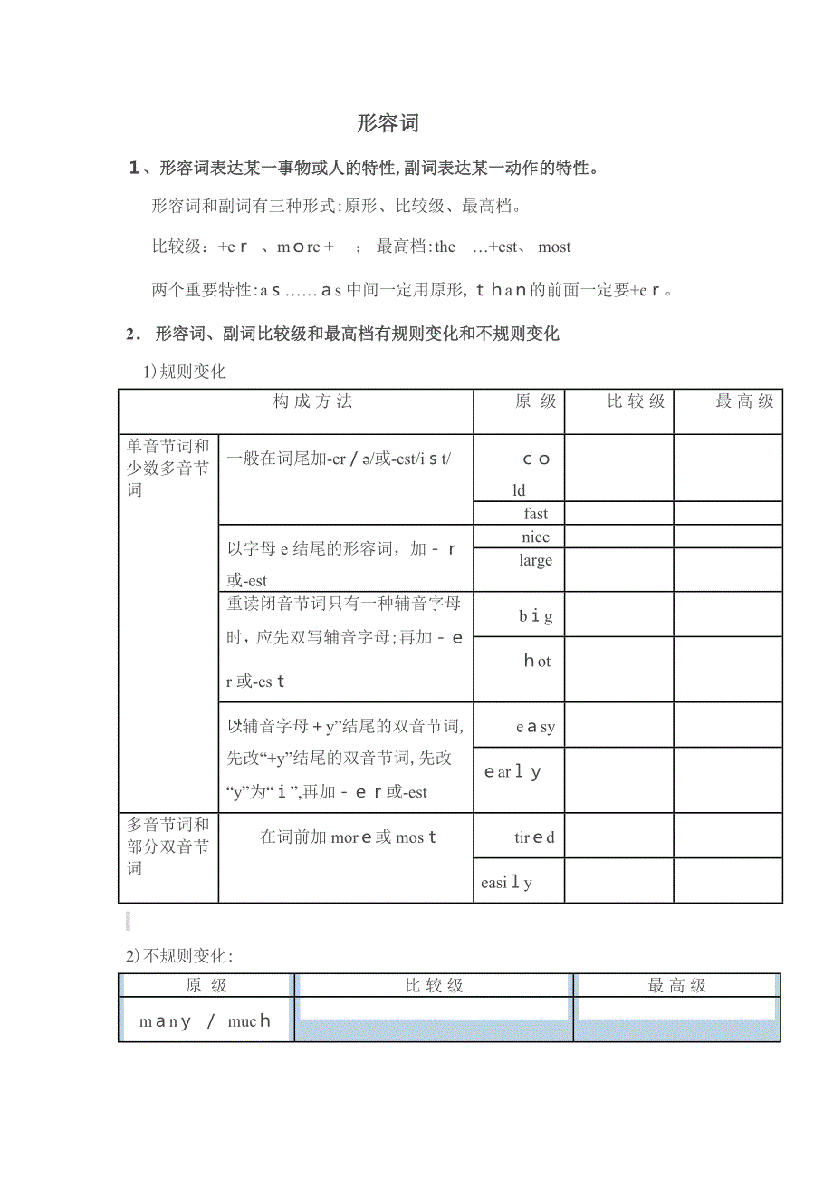 形容词比较级和最高级_第1页