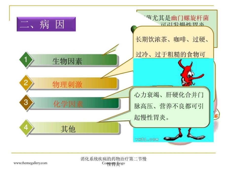 消化系统疾病的药物治疗第二节慢性胃炎课件_第4页