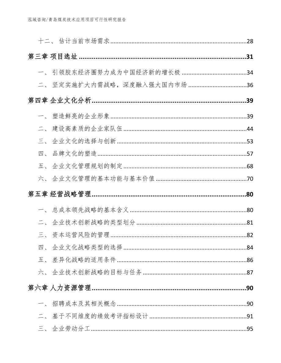 青岛煤炭技术应用项目可行性研究报告【参考模板】_第3页