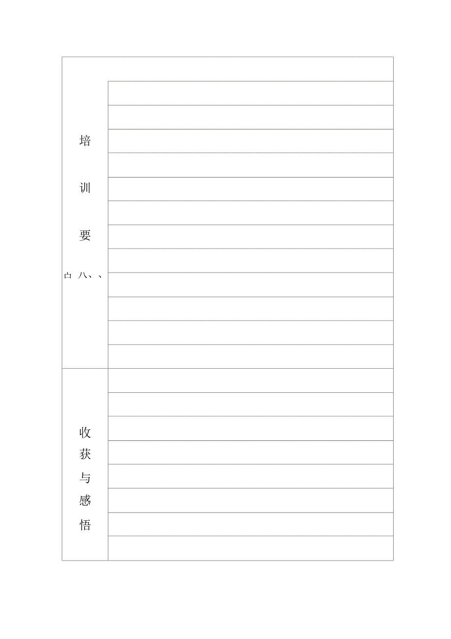 培训活动记录表_第2页