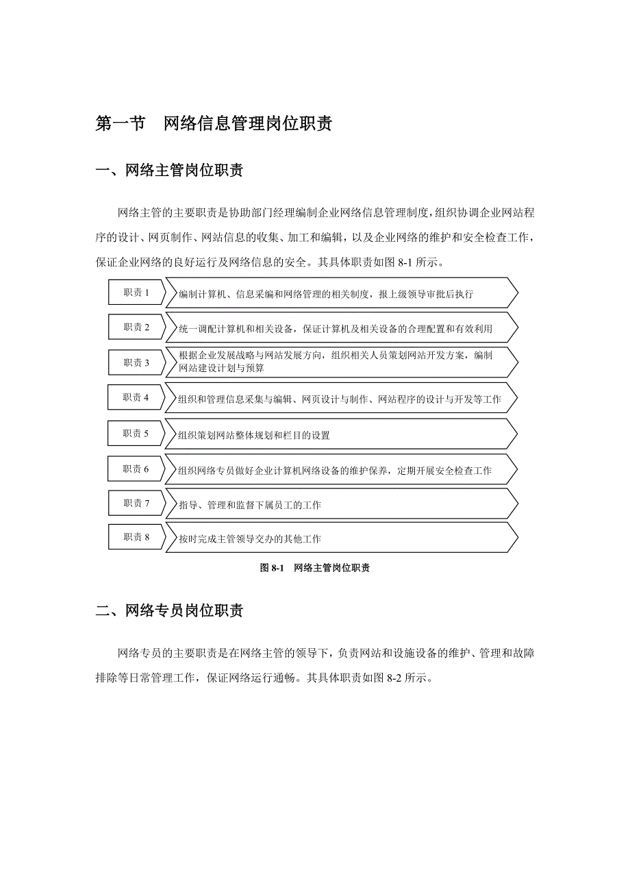 企业网络信息部岗位职责、制度和表单汇编_第2页