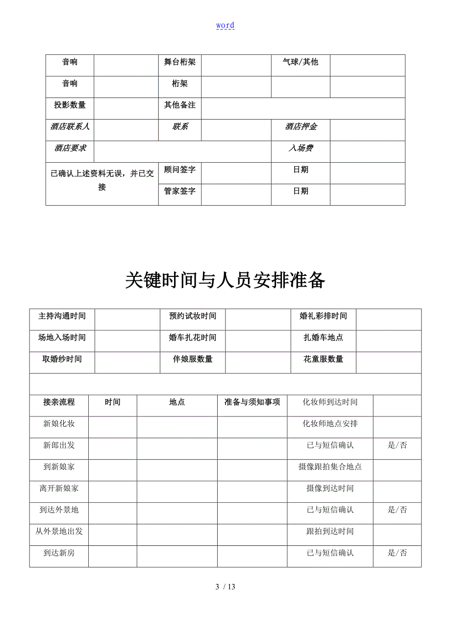 婚礼管家实用执行手册簿_第3页