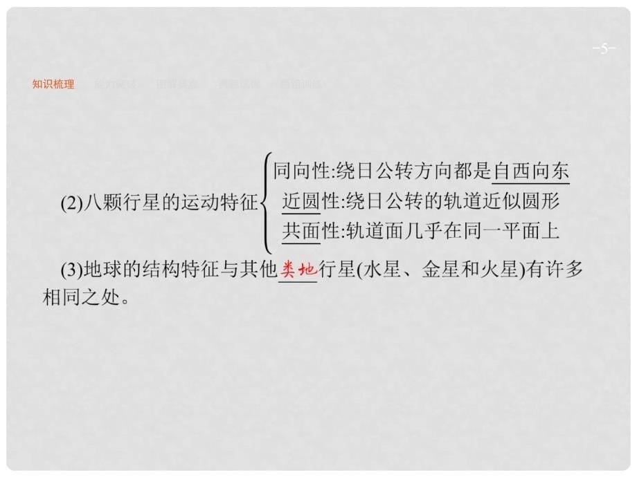 高优指导高考地理一轮复习 自然地理第一单元 宇宙中的地球 2 地球的宇宙环境课件 鲁教版必修1_第5页