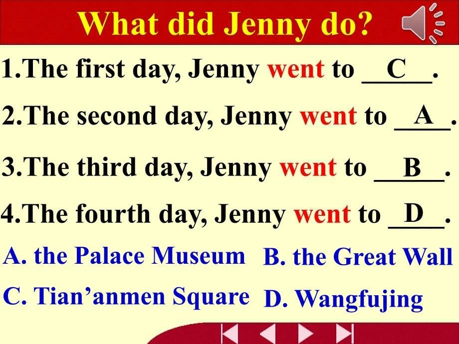 新冀教版五年级英语下册Unit4DidYouHaveaNiceTrip.Lesson20JennyGoesHome课件15_第5页