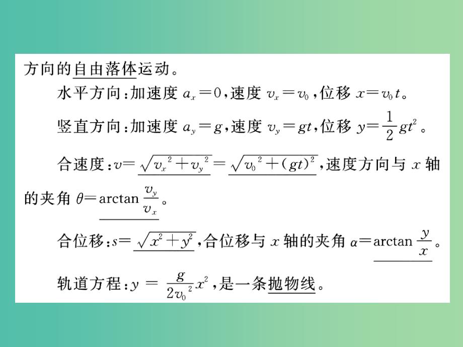 高中物理 5.2.2 平抛运动课件 新人教版必修2.ppt_第2页