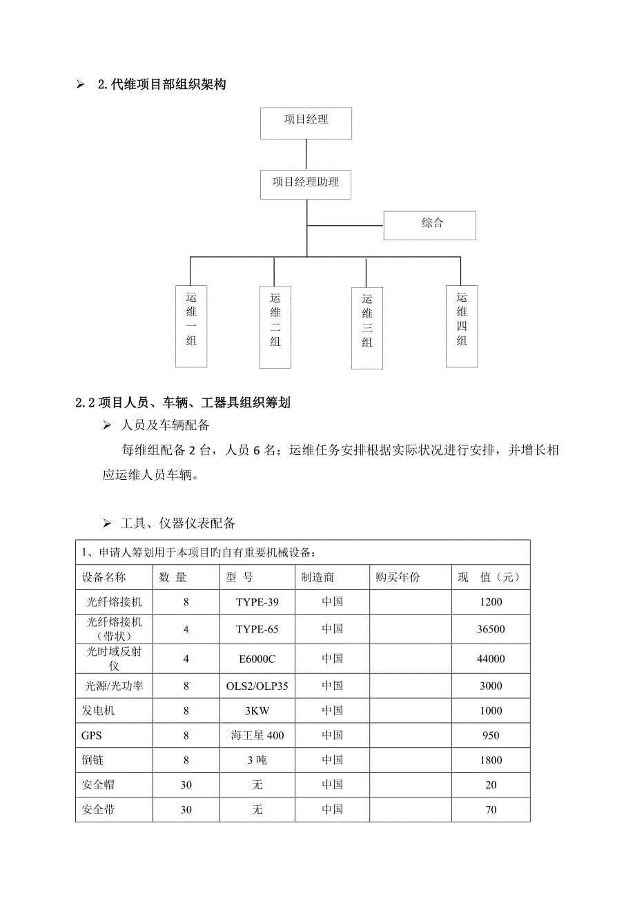 光缆整治服务专题方案_第5页