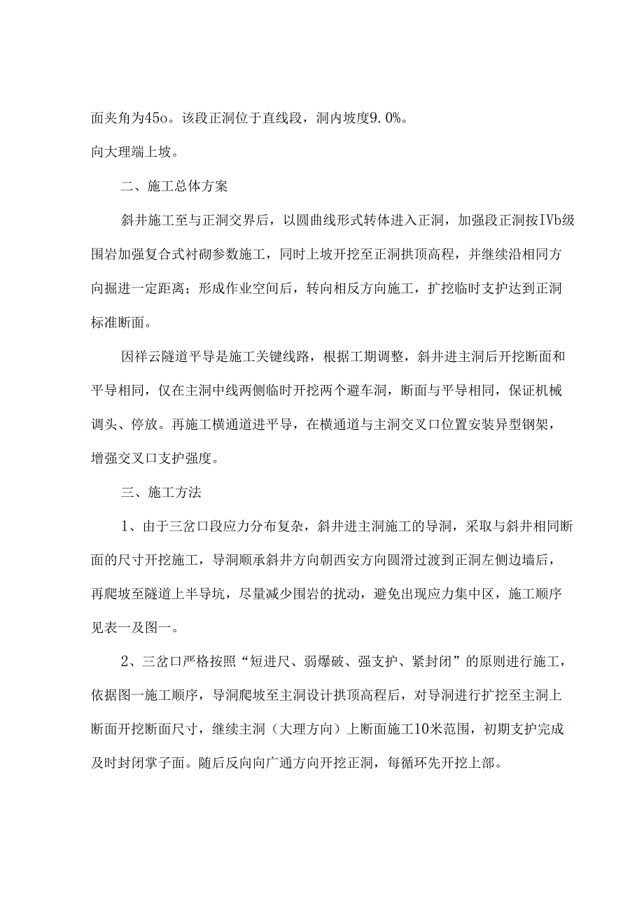 祥云隧道进口斜井进主洞施工方案_第3页