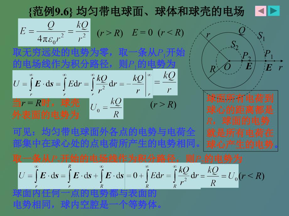 静电场之均匀带电球面球体和球壳的电场_第3页