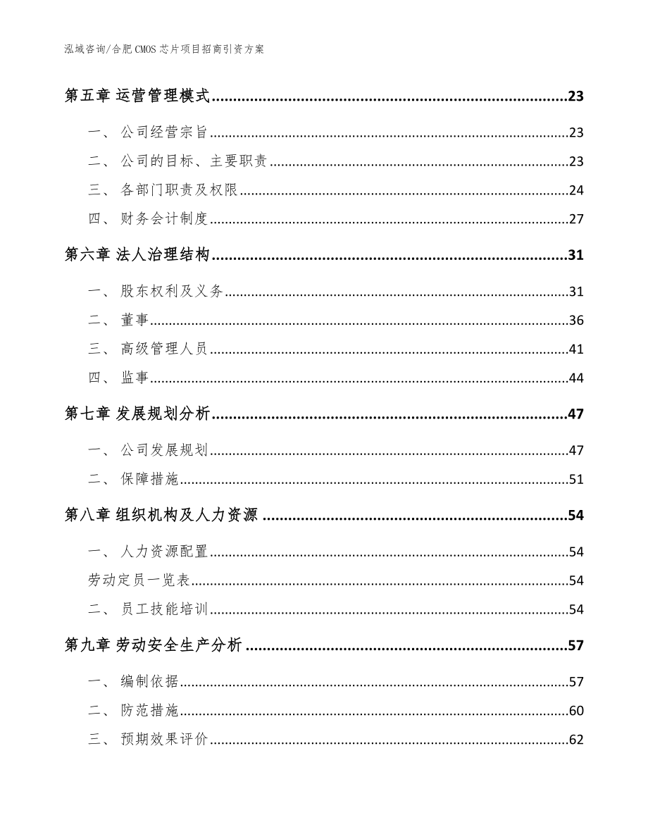 合肥CMOS芯片项目招商引资方案（参考范文）_第2页