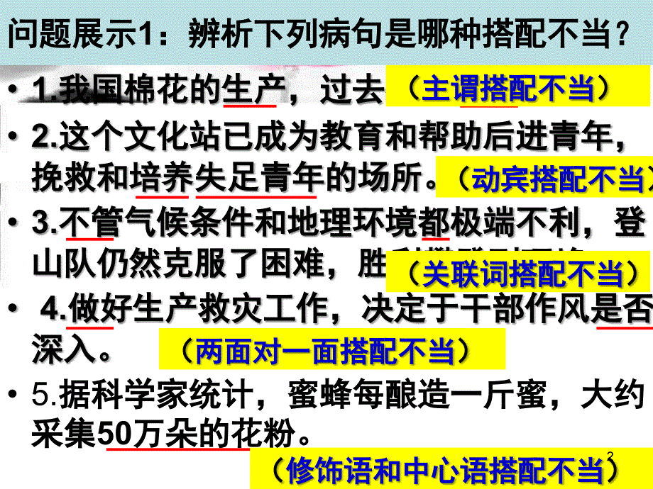 正确辨析病句之搭配不当分享资料_第2页