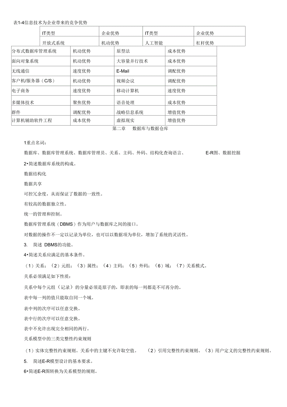 企业信息管理重点提示_第2页