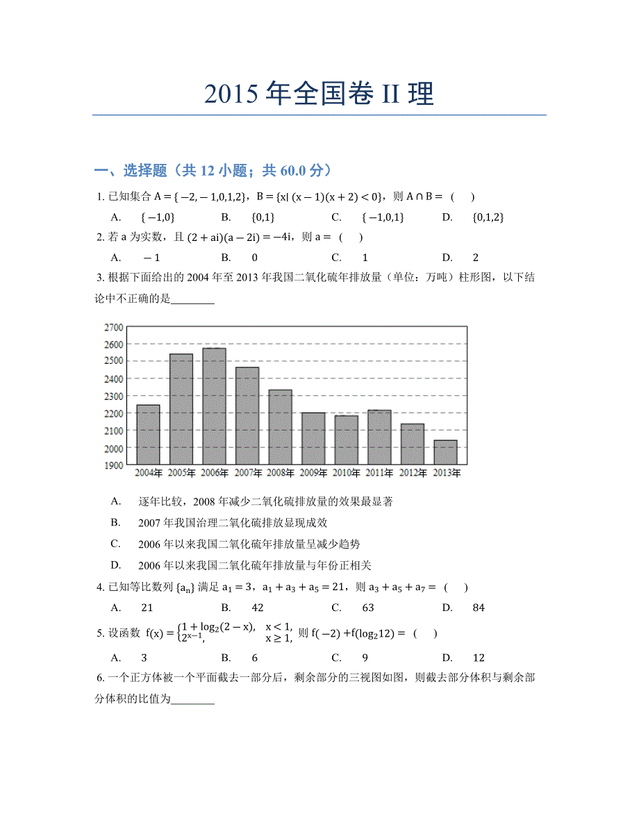 2015年全国卷 II 理t.docx_第1页