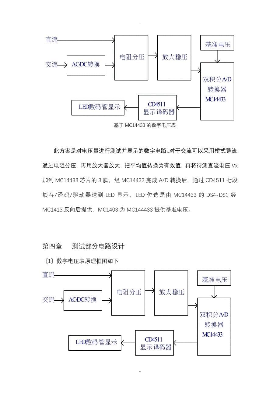 三位半数字万用表电路课程设计报告_第5页