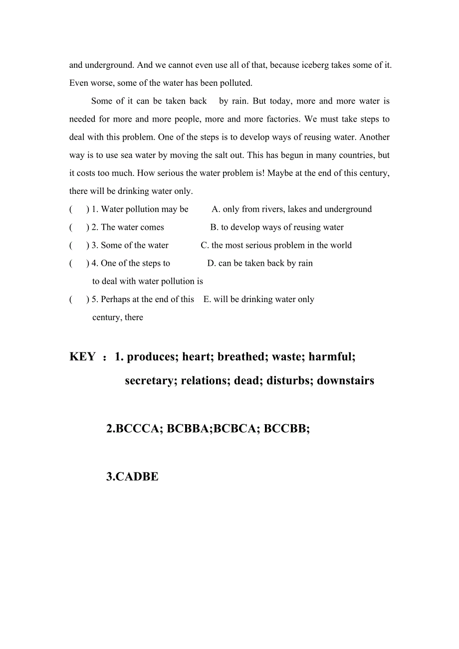 仁爱英语复习九年级英语上册练习题（Unit 2, Topic 1）_第4页