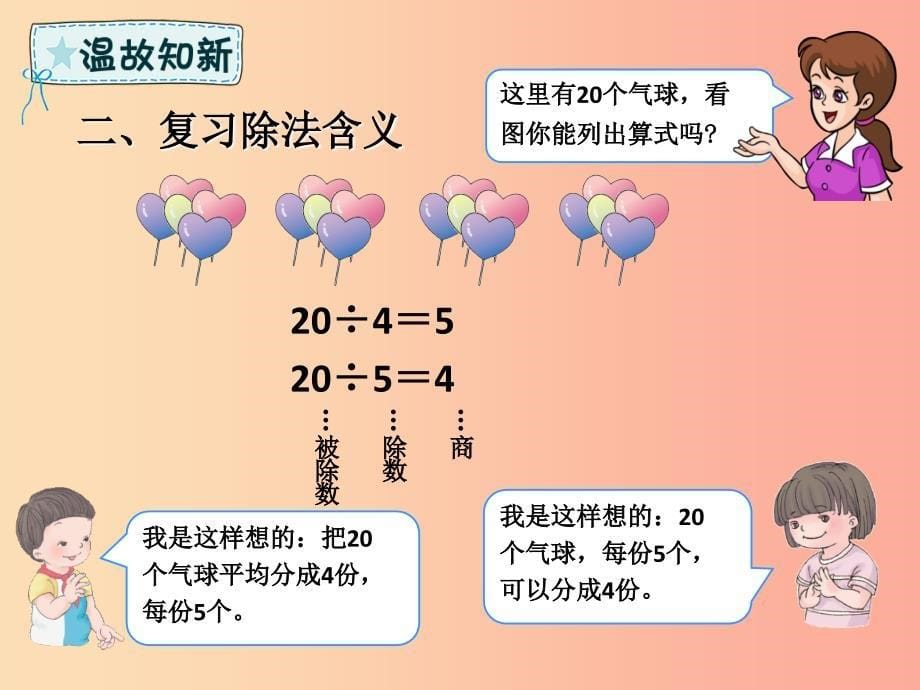 二年级数学下册第10章总复习除法课件新人教版_第5页