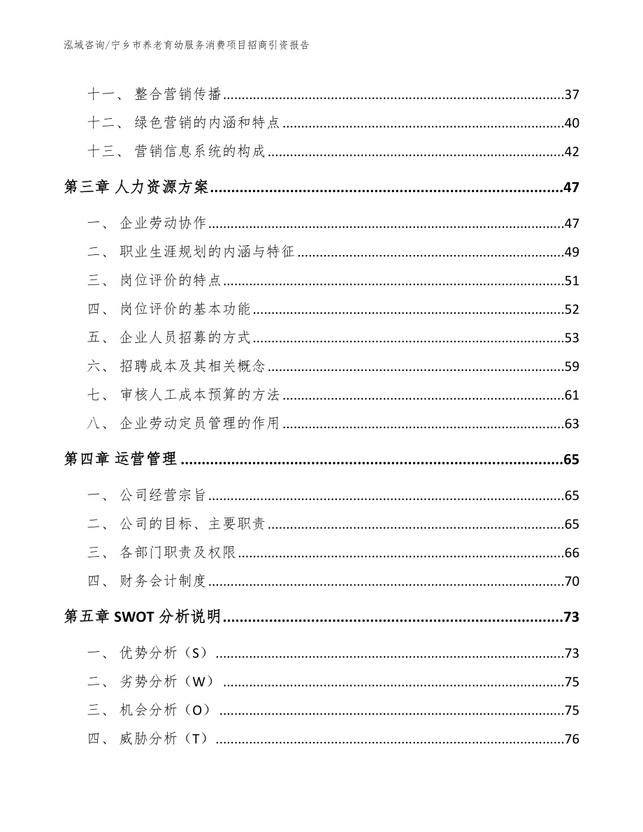 宁乡市养老育幼服务消费项目招商引资报告范文参考_第2页