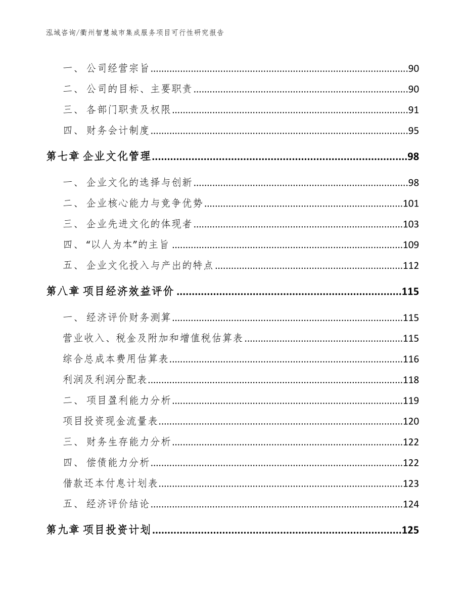 衢州智慧城市集成服务项目可行性研究报告参考范文_第3页
