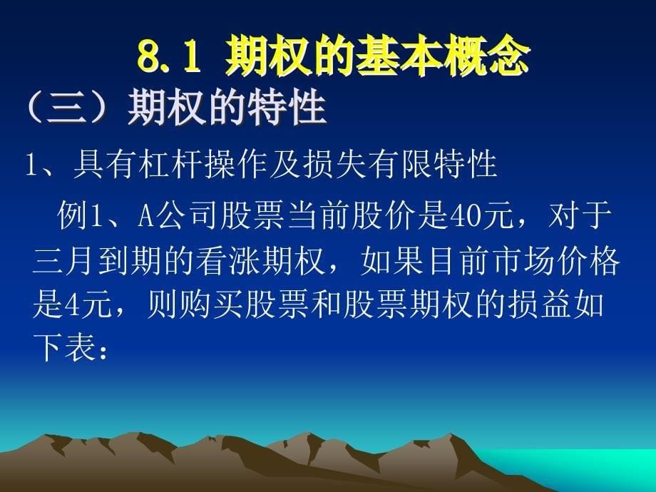 金融工程PPT课件第8章期权与期权定价_第5页