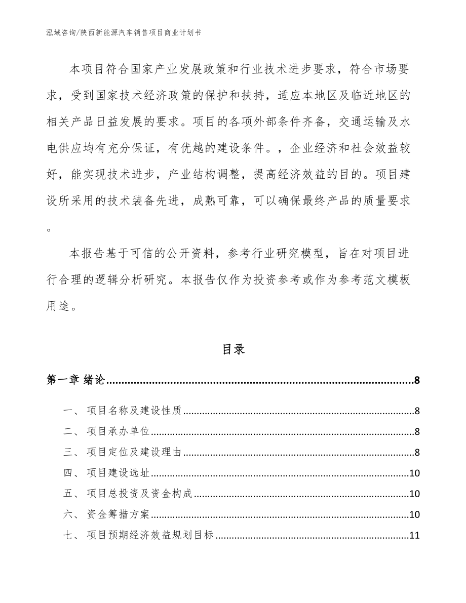 陕西新能源汽车销售项目商业计划书_第3页