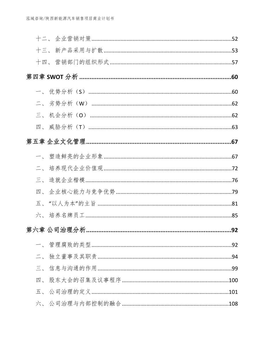 陕西新能源汽车销售项目商业计划书_第5页