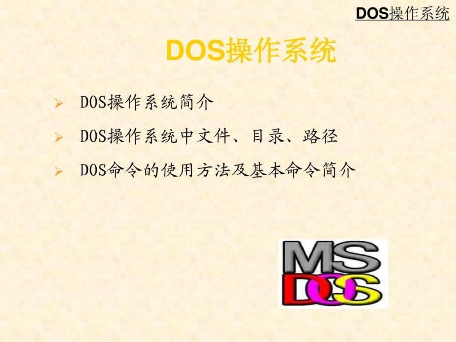 Dos操作系统与windowsXP下的命令操作_第2页