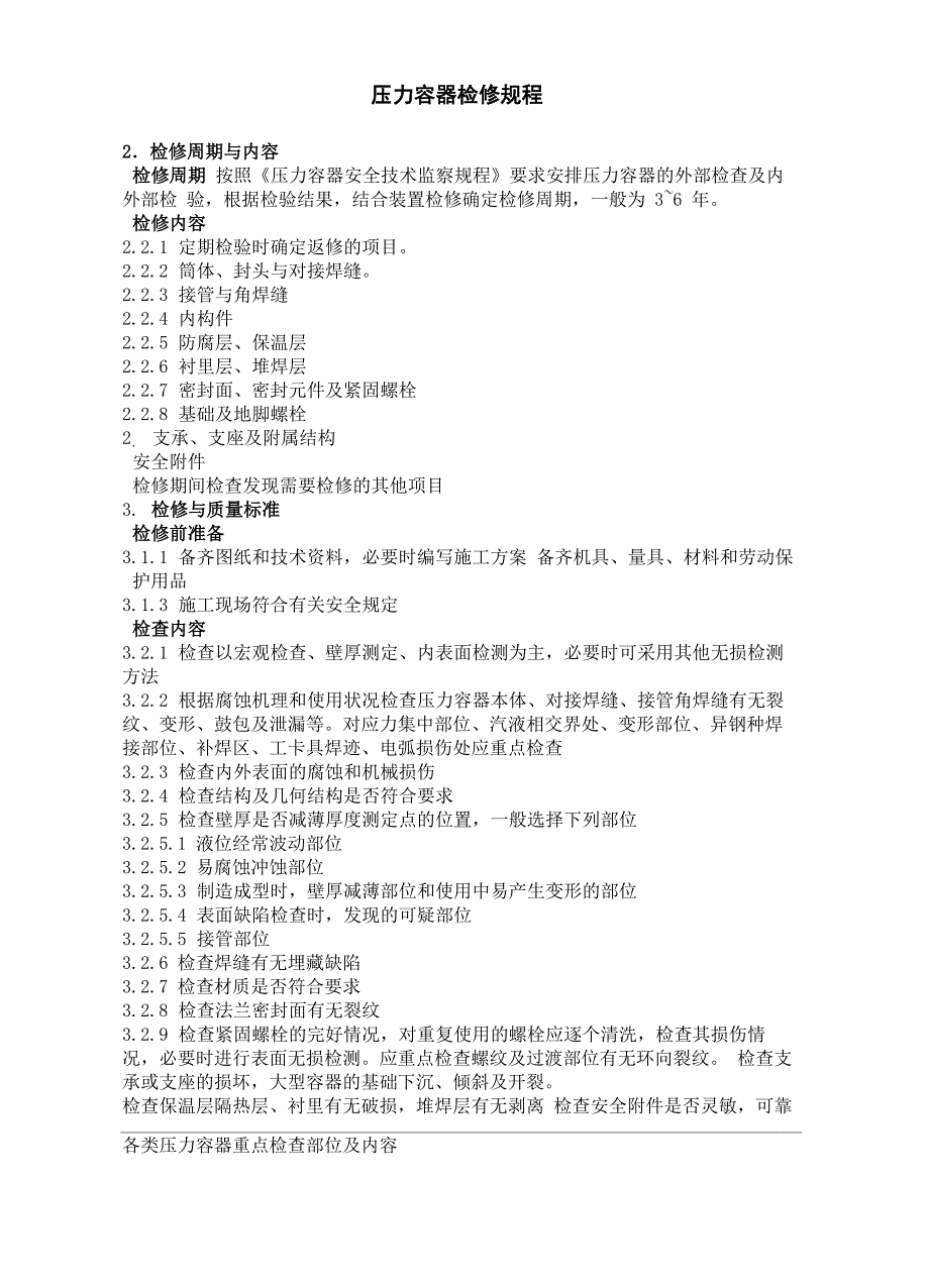 压力容器检修规程完整版_第2页