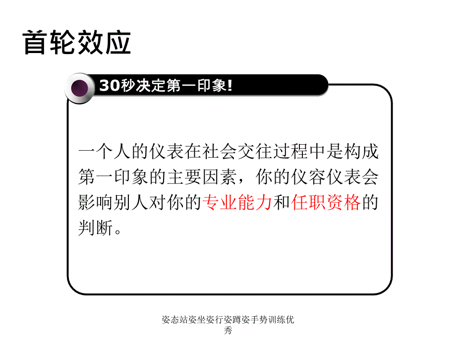 姿态站姿坐姿行姿蹲姿手势训练优秀课件_第2页