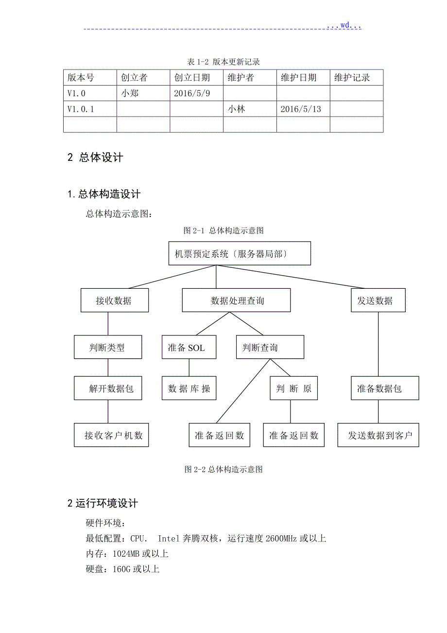 软件工程机票预订系统总体设计_第3页