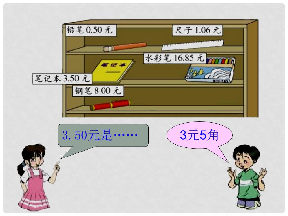 三年级数学下册 买文具2课件 北师大版_第3页