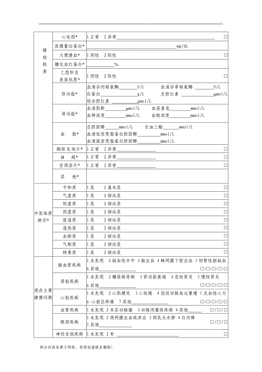 岁以上老年人健康体检表.doc_第3页