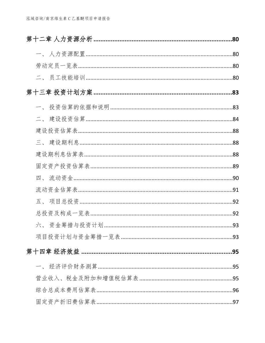 南京维生素C乙基醚项目申请报告_范文_第5页