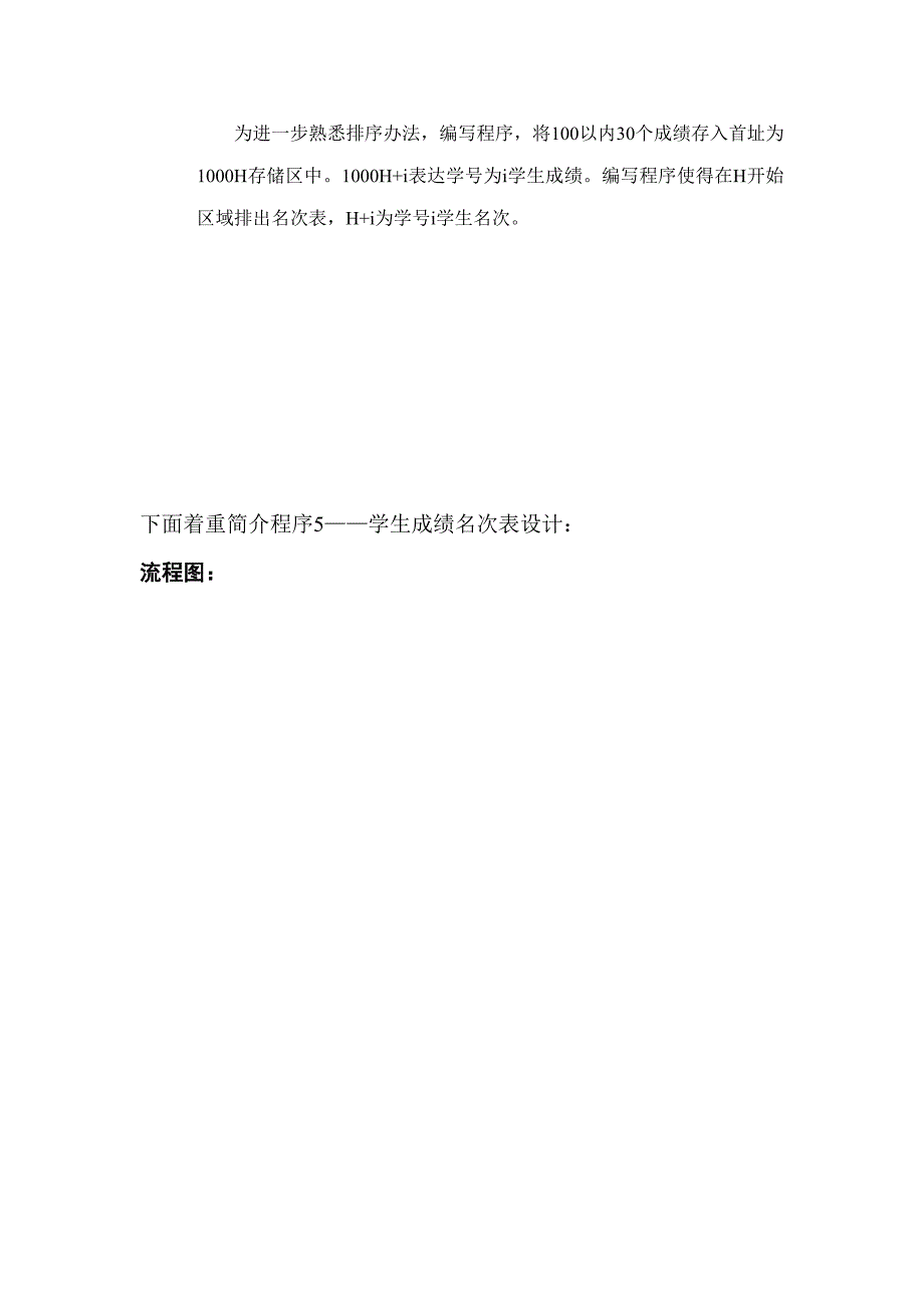 微机原理课程设计报告学生成绩排序名次样本.doc_第3页