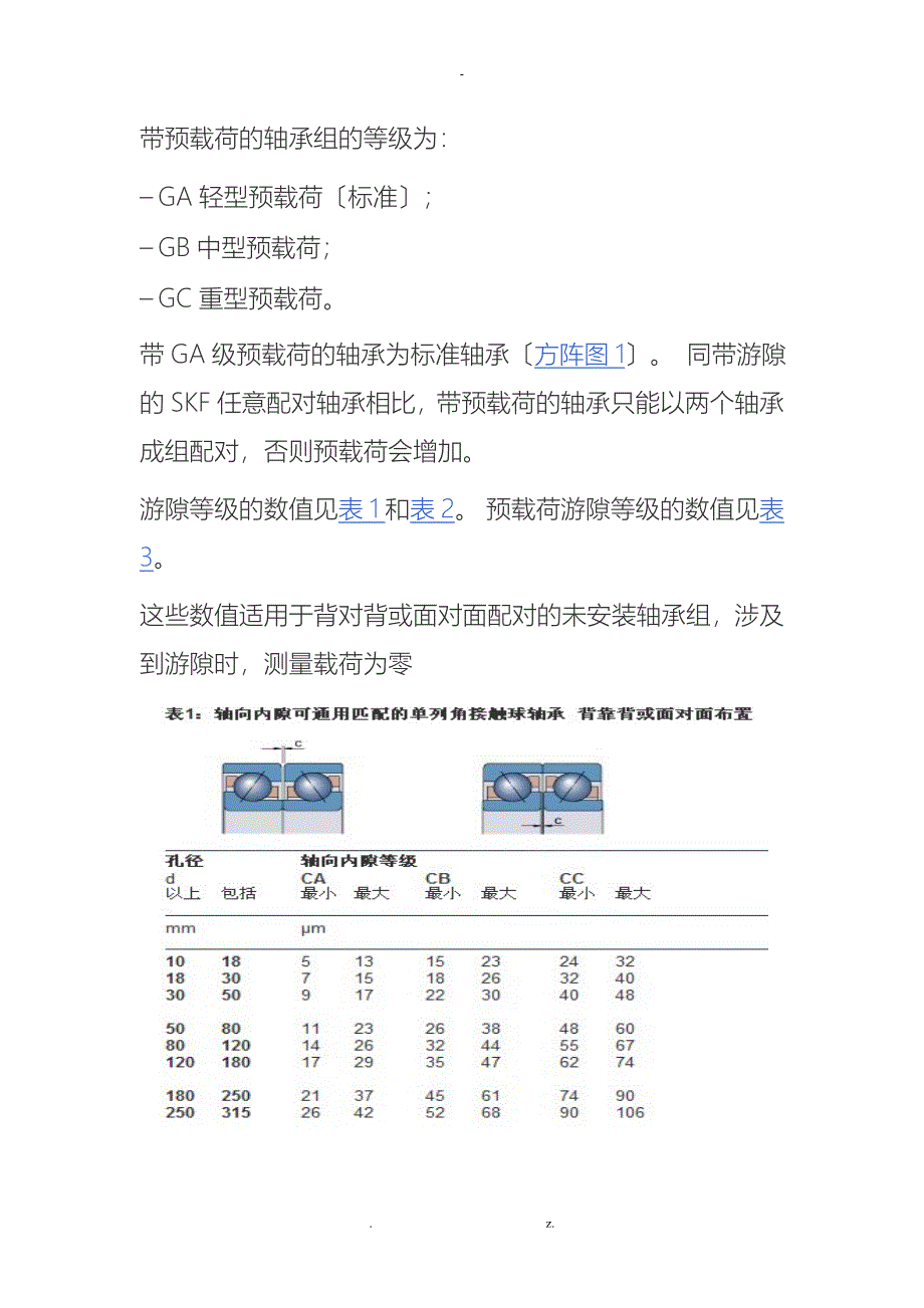 角接触球轴承-内部游隙-预载荷_第2页