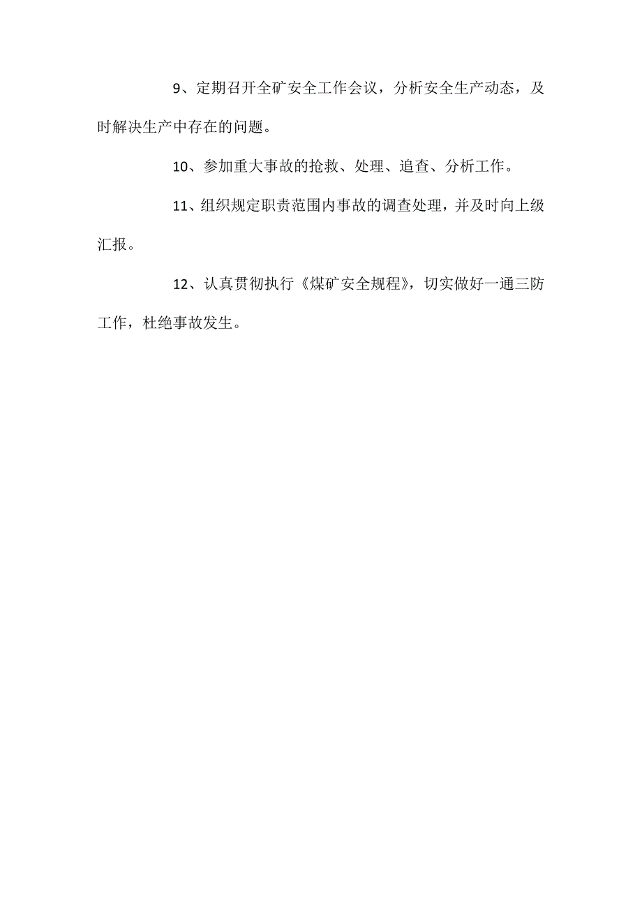 永跃煤矿安全副矿长安全生产责任制_第2页