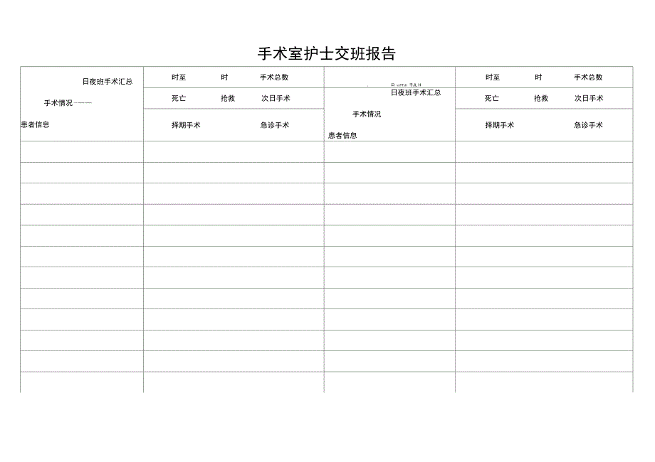 手术室护士交班报告_第1页