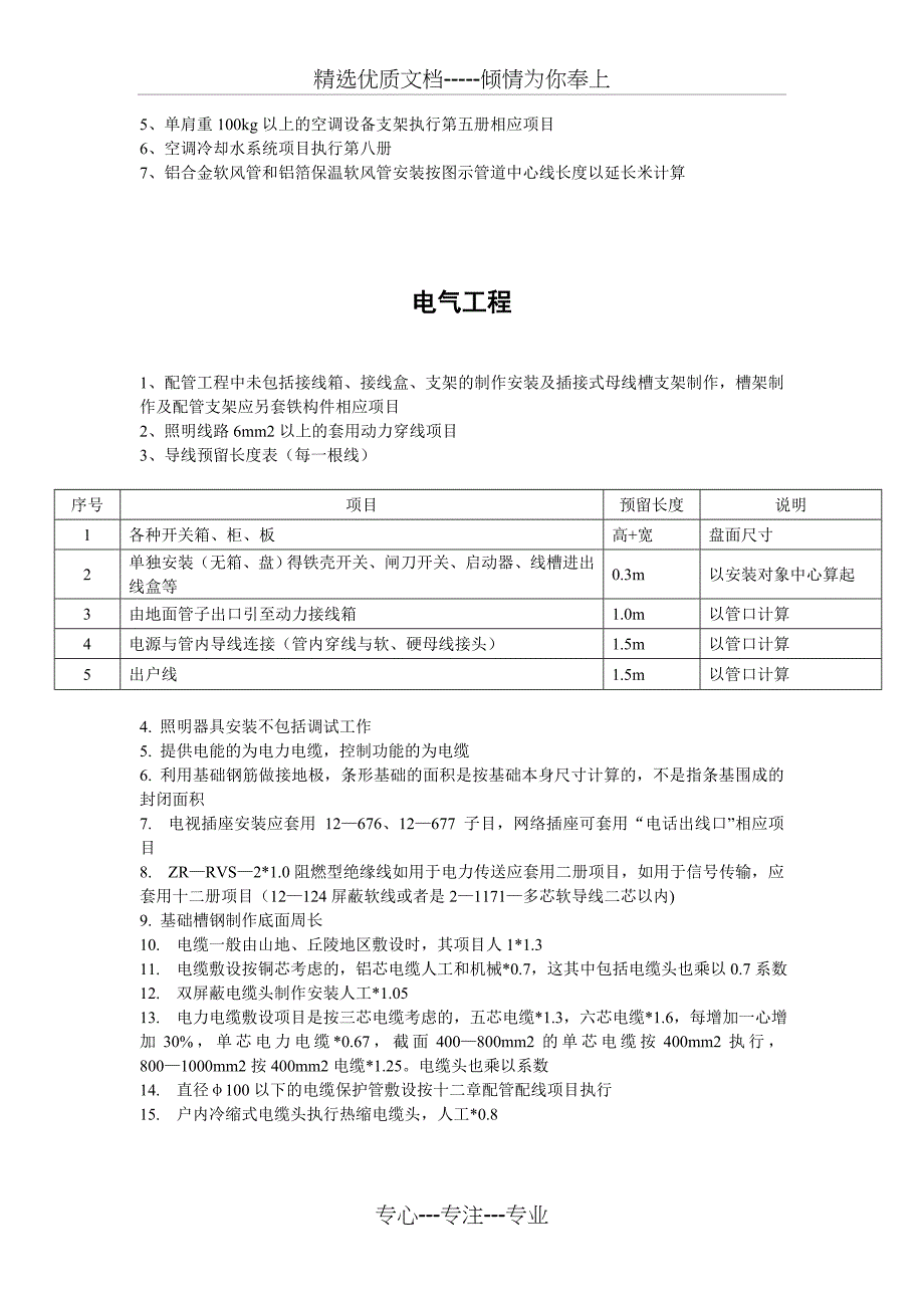 安装工程常用参数表_第4页