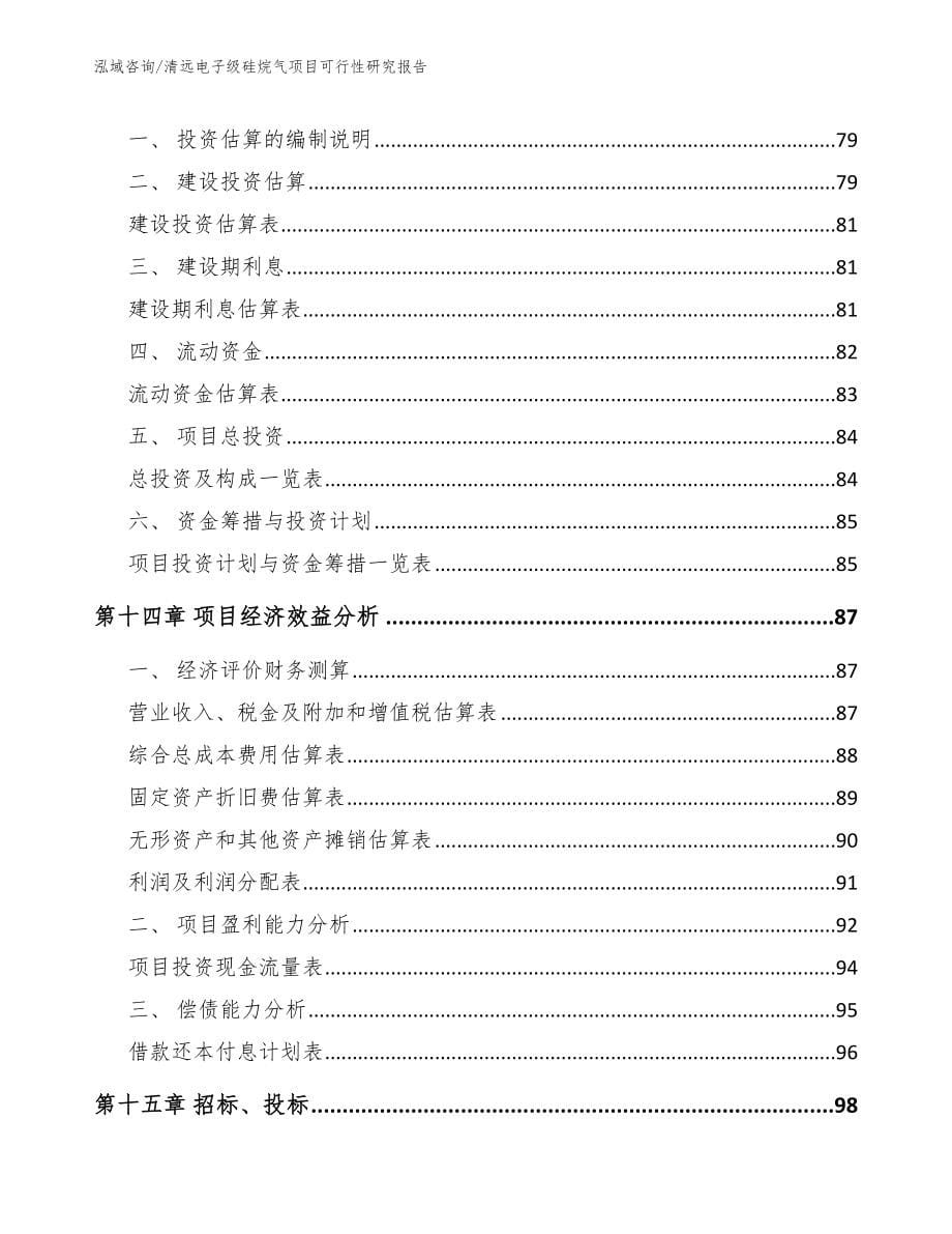 清远电子级硅烷气项目可行性研究报告_第5页