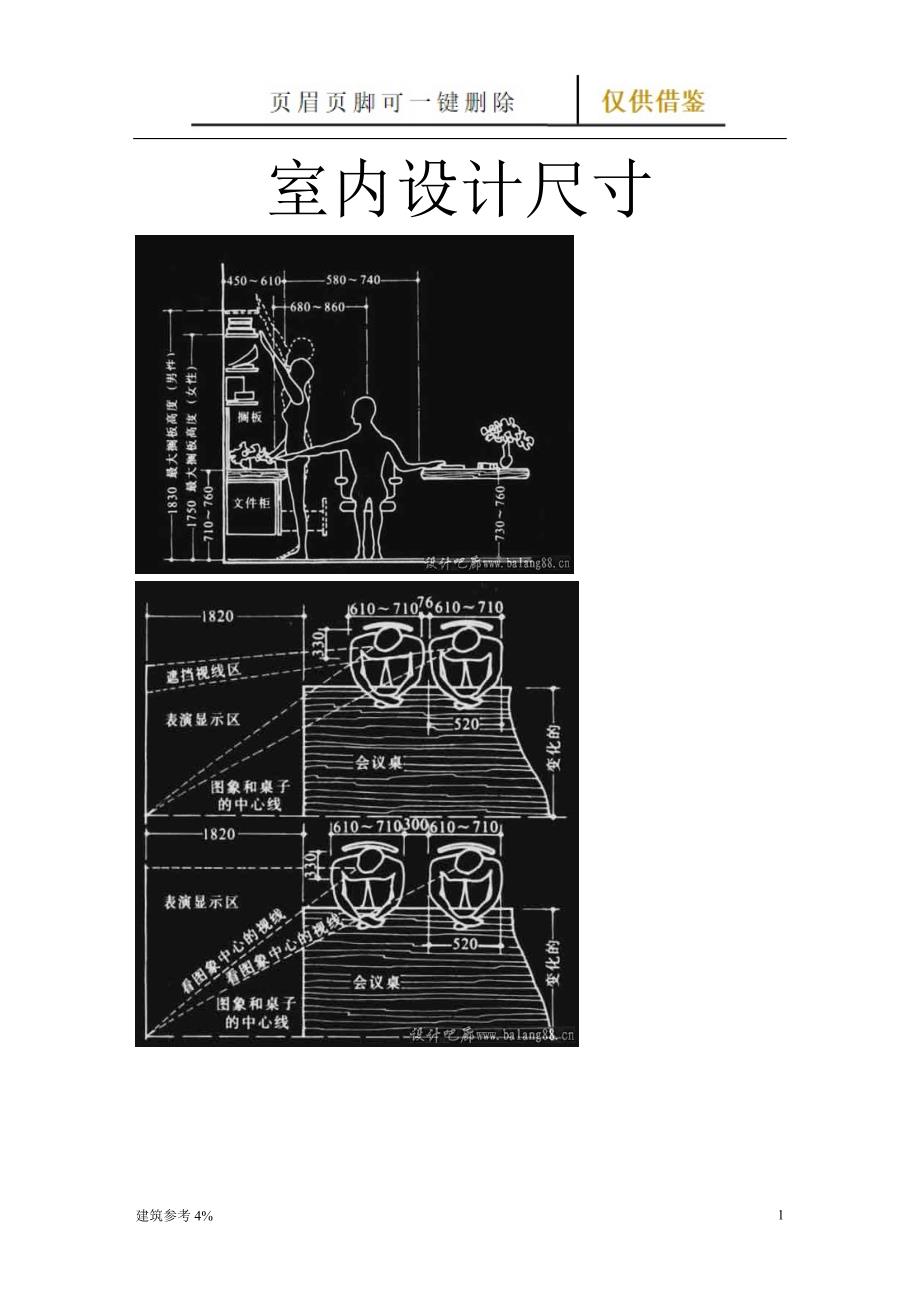 室内设计尺寸标准【古柏建筑】_第1页