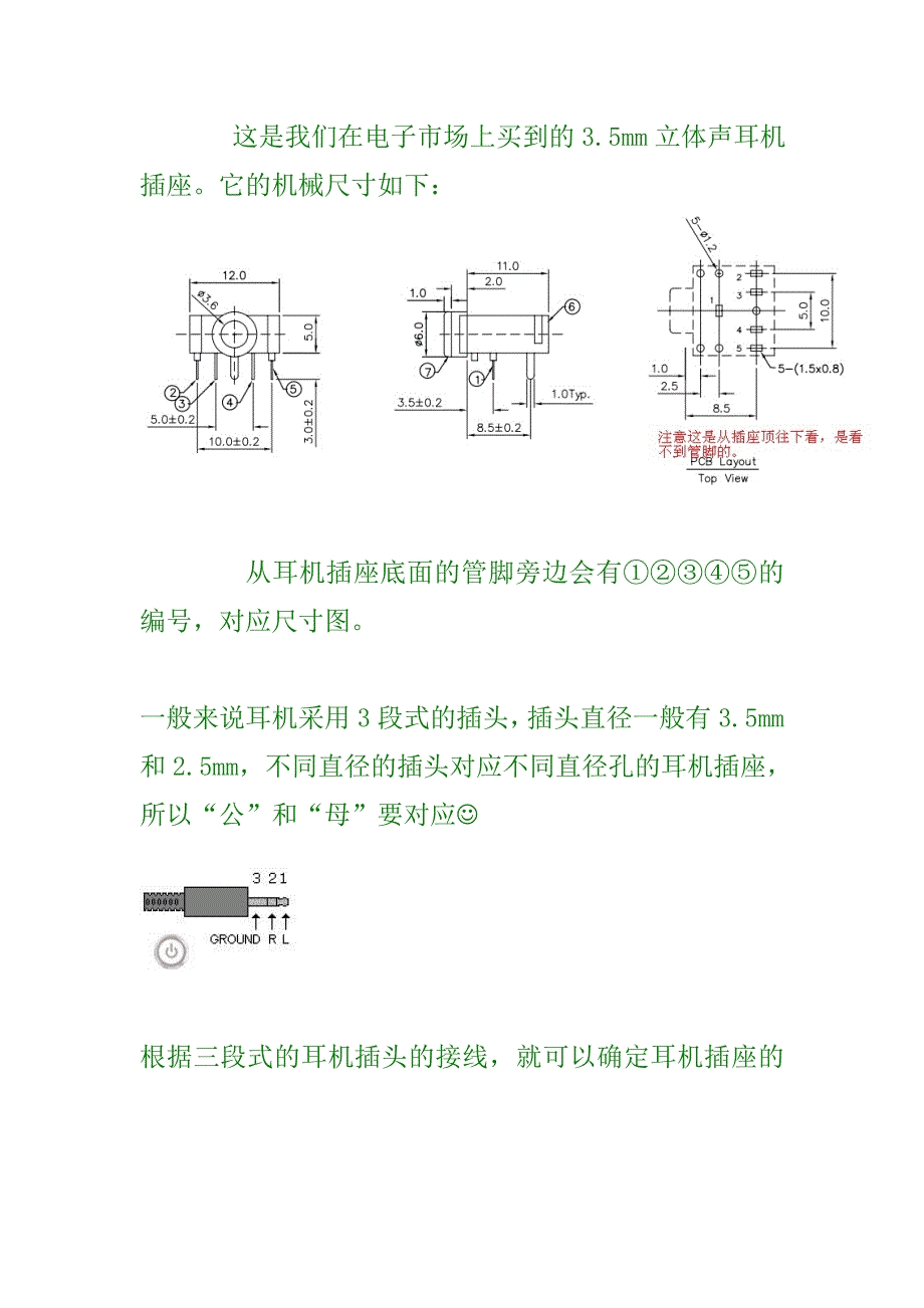 各种插座的尺寸等接插件知识.docx_第2页