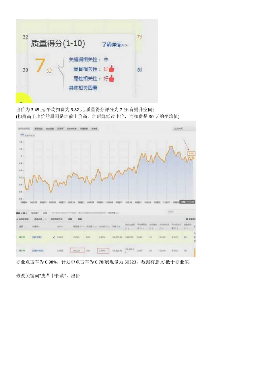 干货 一洋淘宝直通车皮草中长款诊断书分析范本_第2页