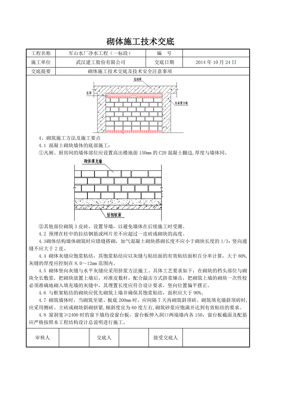 砌体施工技术交底_第4页